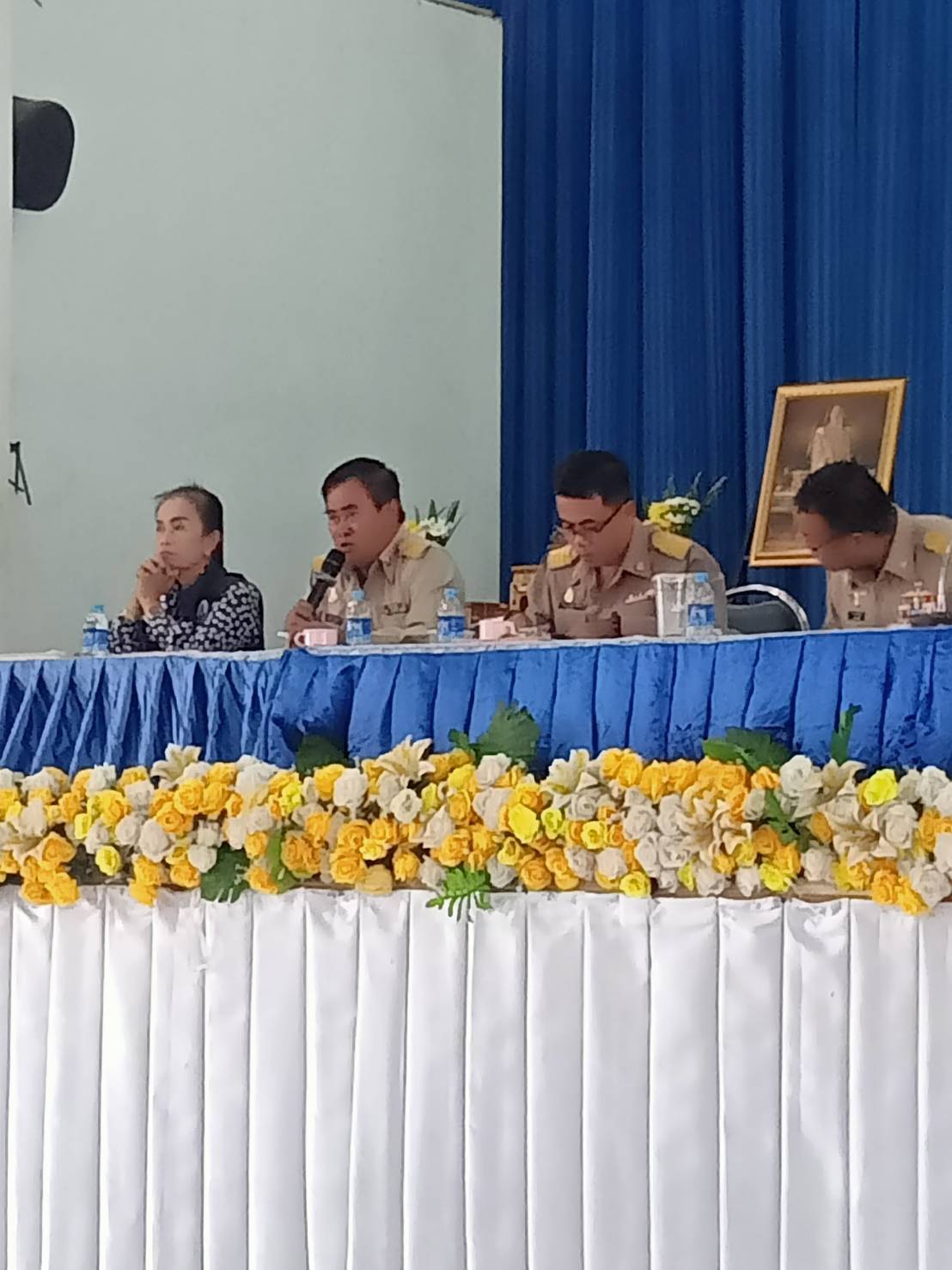 พช.น้ำยืน ร่วมประชุมประจำเดือน กำนัน ผู้ใหญ่บ้าน ประจำเดือนตุลาคม 2568 ครั้งที่ 10/2568