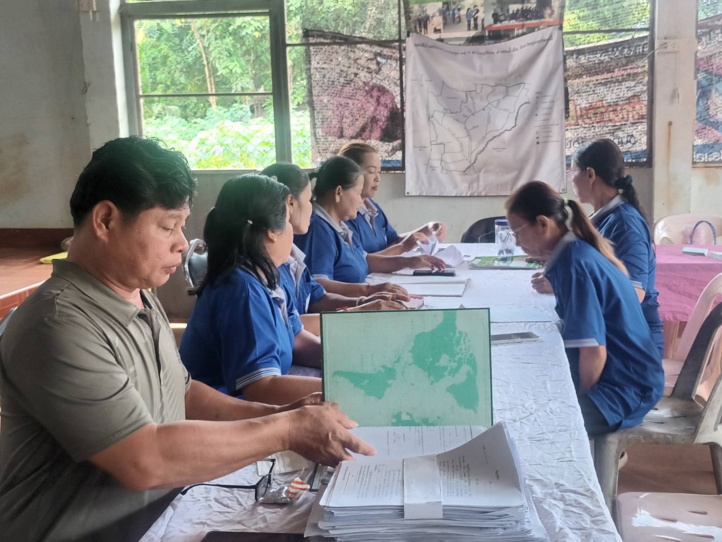 พช.น้ำยืน ลงพื้นที่ขับเคลื่อนงาน กลุ่มออมทรัพย์เพื่อการผลิต และโครงการแก้ไขปัญหาความยากจน(กข.คจ.)